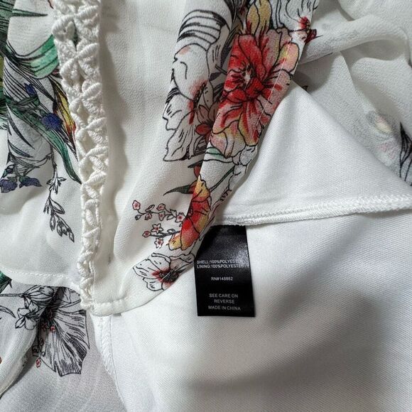 Torrid white floral summer dress 2 - Picture 4 of 5